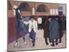 Horse Dealers at the Barbican, circa 1918-Robert Bevan-Mounted Giclee Print