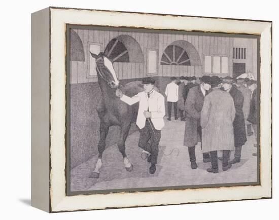 Horse Dealers at the Barbican, London, C1918-Robert Polhill Bevan-Framed Premier Image Canvas