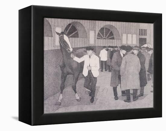 Horse Dealers at the Barbican, London, C1918-Robert Polhill Bevan-Framed Premier Image Canvas