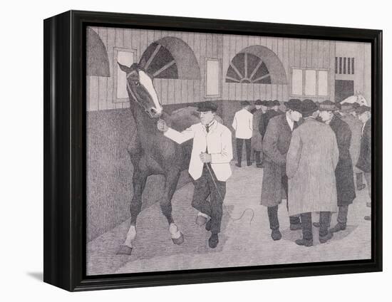 Horse Dealers at the Barbican, London, C1918-Robert Polhill Bevan-Framed Premier Image Canvas