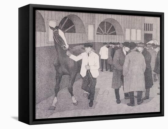 Horse Dealers at the Barbican, London, C1918-Robert Polhill Bevan-Framed Premier Image Canvas