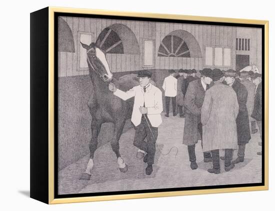 Horse Dealers at the Barbican, London, C1918-Robert Polhill Bevan-Framed Premier Image Canvas