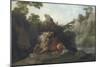Horse Devoured by a Lion-George Stubbs-Mounted Giclee Print