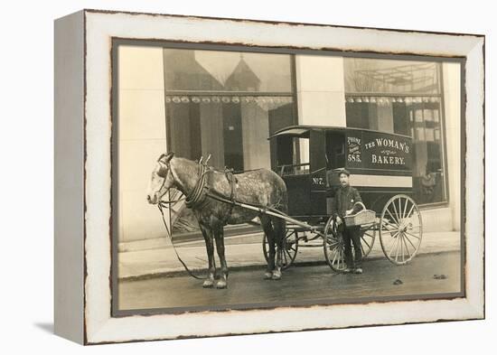 Horse-Drawn Bakery Wagon-null-Framed Stretched Canvas