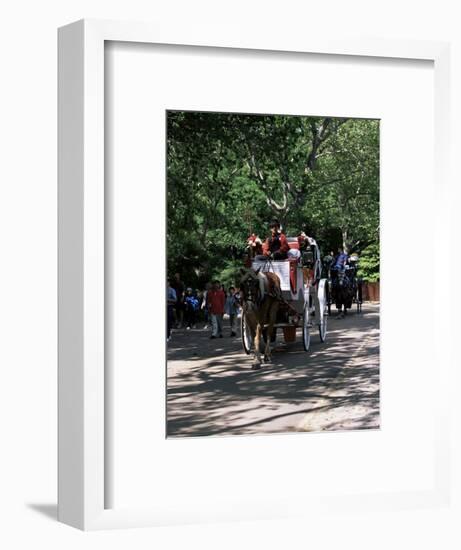 Horse Drawn Carriage in Central Park, Manhattan, New York, New York State, USA-Yadid Levy-Framed Photographic Print