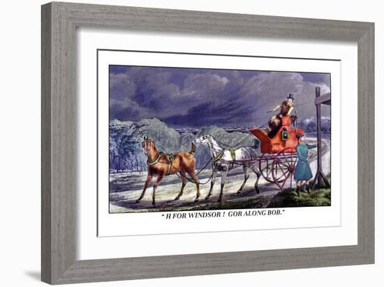 Horse-Drawn Carriage-Henry Thomas Alken-Framed Art Print