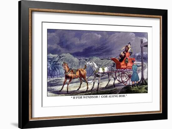 Horse-Drawn Carriage-Henry Thomas Alken-Framed Art Print