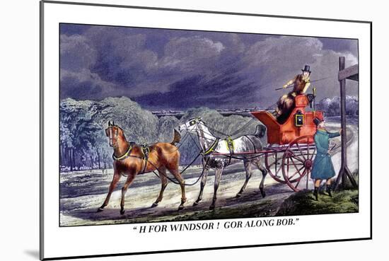 Horse-Drawn Carriage-Henry Thomas Alken-Mounted Art Print