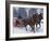 Horse Drawn Sleigh Making for Pontressina in a Snow Storm, in Switzerland, Europe-Woolfitt Adam-Framed Photographic Print