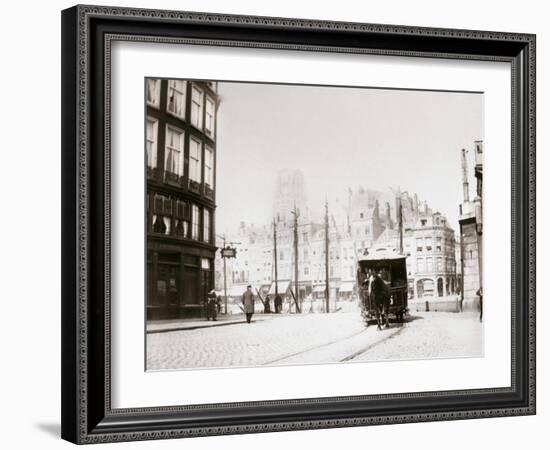 Horse-Drawn Tram, Rotterdam, 1898-James Batkin-Framed Photographic Print