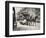 Horse-drawn tram, USA, early 1900s-Unknown-Framed Photographic Print