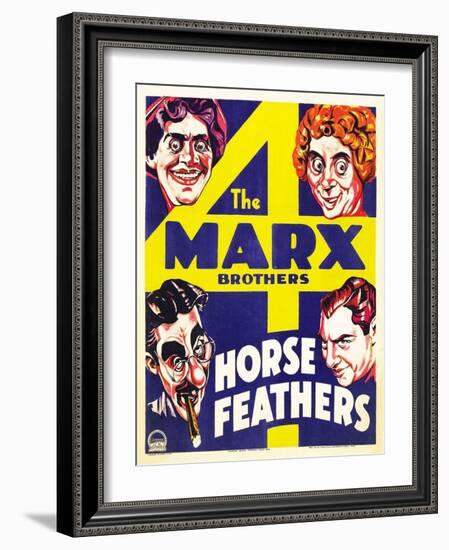 Horse Feathers 1932-null-Framed Giclee Print