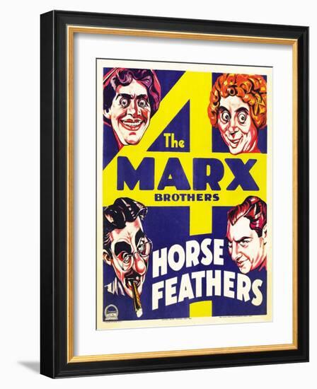 Horse Feathers 1932-null-Framed Giclee Print