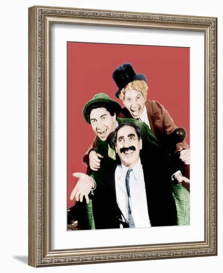 Horse Feathers, Groucho Marx, Chico Marx, Harpo Marx, 1932-null-Framed Photo