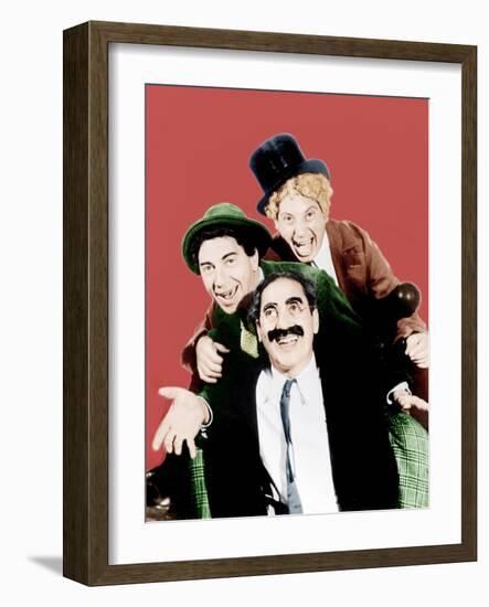 Horse Feathers, Groucho Marx, Chico Marx, Harpo Marx, 1932-null-Framed Photo