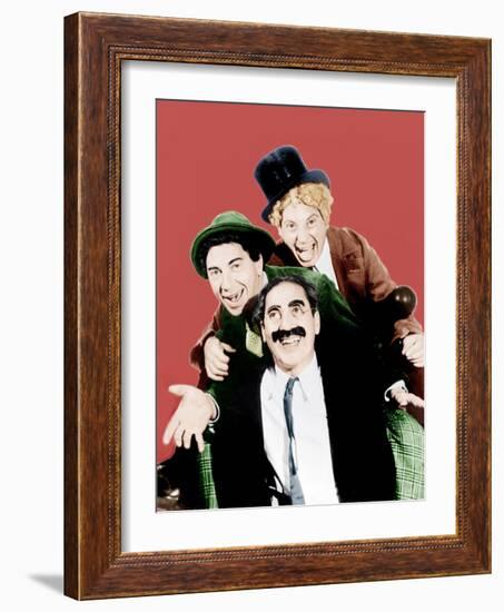 Horse Feathers, Groucho Marx, Chico Marx, Harpo Marx, 1932-null-Framed Photo