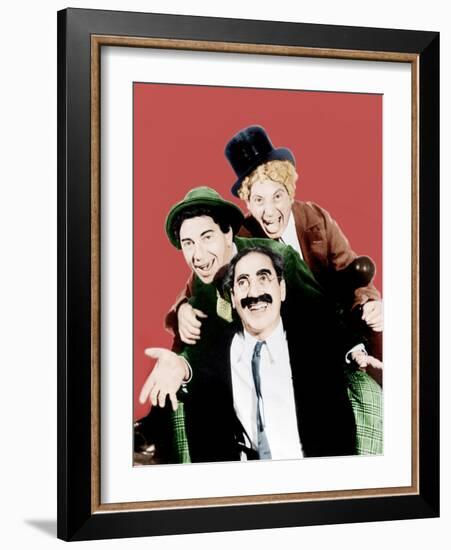 Horse Feathers, Groucho Marx, Chico Marx, Harpo Marx, 1932-null-Framed Photo