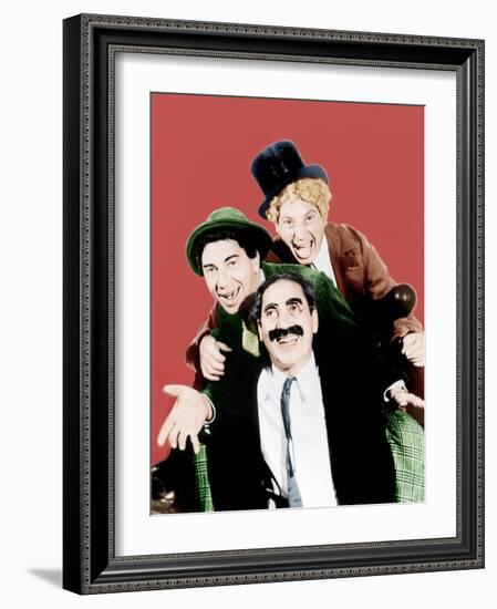 Horse Feathers, Groucho Marx, Chico Marx, Harpo Marx, 1932-null-Framed Photo