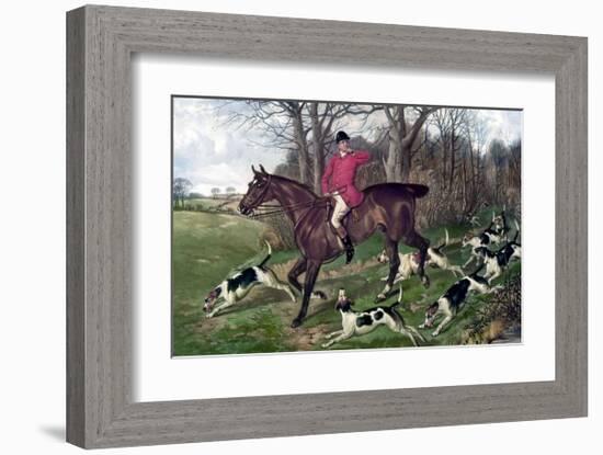 Horse Fox Hunt I-Timothy Blossom-Framed Art Print