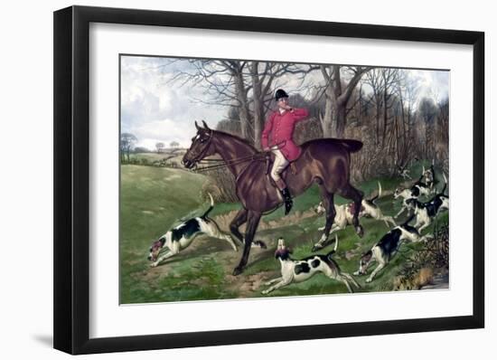 Horse Fox Hunt I-Timothy Blossom-Framed Art Print