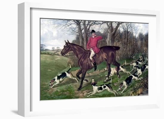 Horse Fox Hunt I-Timothy Blossom-Framed Art Print