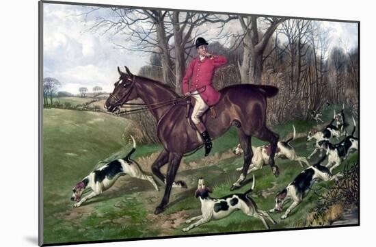 Horse Fox Hunt I-Timothy Blossom-Mounted Art Print