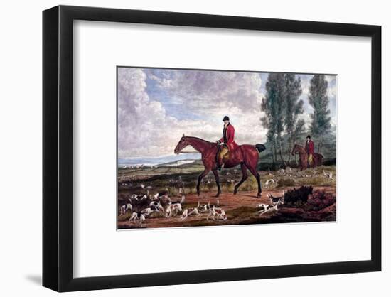 Horse Fox Hunt II-Timothy Blossom-Framed Art Print