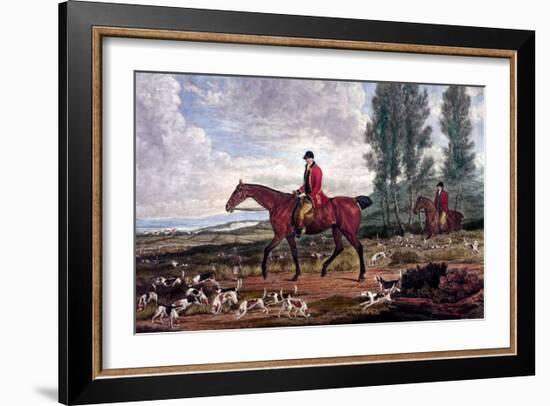 Horse Fox Hunt II-Timothy Blossom-Framed Art Print