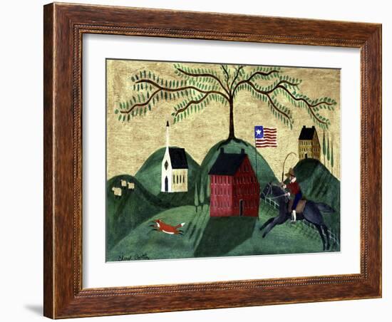 Horse Fox Willow Tree Cheryl Bartley-Cheryl Bartley-Framed Giclee Print