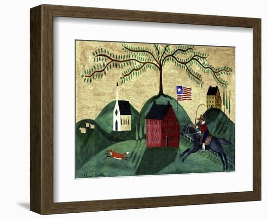 Horse Fox Willow Tree Cheryl Bartley-Cheryl Bartley-Framed Giclee Print