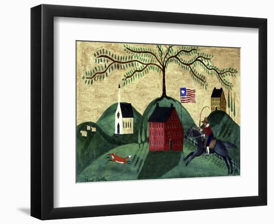 Horse Fox Willow Tree Cheryl Bartley-Cheryl Bartley-Framed Giclee Print