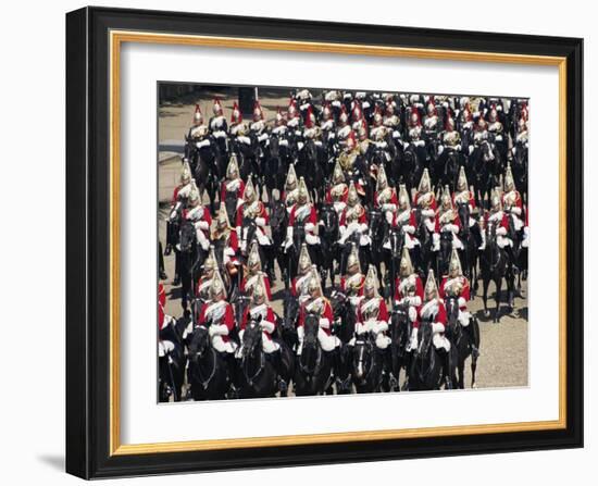 Horse Guards at Trooping the Colour, London, England, United Kingdom-Hans Peter Merten-Framed Photographic Print