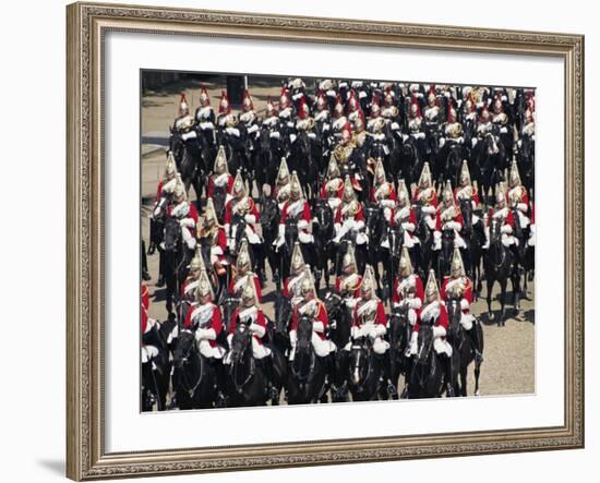 Horse Guards at Trooping the Colour, London, England, United Kingdom-Hans Peter Merten-Framed Photographic Print