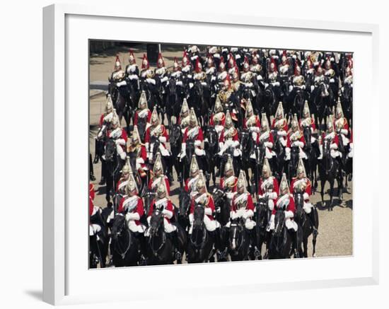 Horse Guards at Trooping the Colour, London, England, United Kingdom-Hans Peter Merten-Framed Photographic Print