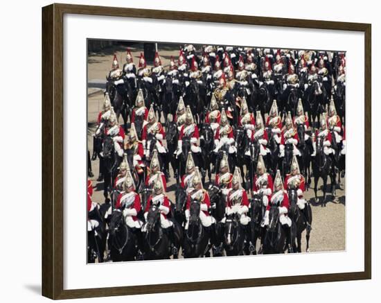 Horse Guards at Trooping the Colour, London, England, United Kingdom-Hans Peter Merten-Framed Photographic Print