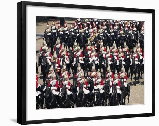 Horse Guards at Trooping the Colour, London, England, United Kingdom-Hans Peter Merten-Framed Photographic Print