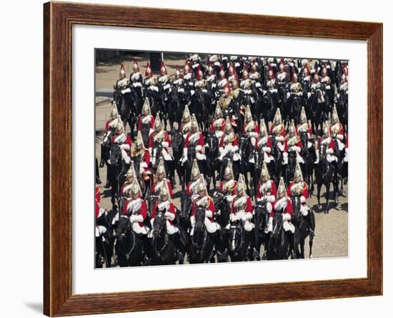 Horse Guards at Trooping the Colour, London, England, United Kingdom-Hans Peter Merten-Framed Photographic Print