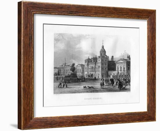 Horse Guards, London, 19th Century-J Woods-Framed Giclee Print