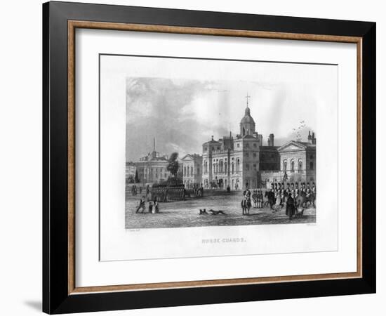 Horse Guards, London, 19th Century-J Woods-Framed Giclee Print