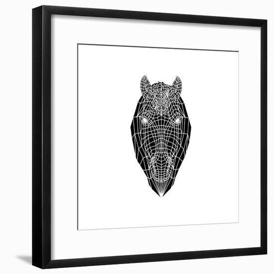 Horse Head Mesh-Lisa Kroll-Framed Premium Giclee Print