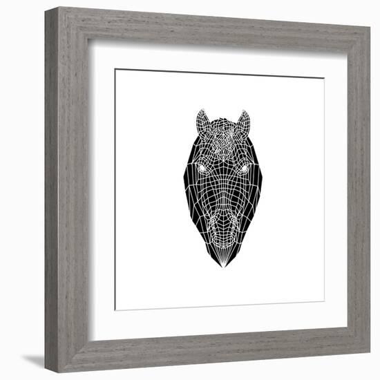 Horse Head Mesh-Lisa Kroll-Framed Art Print