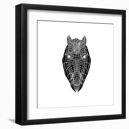 Horse Head Mesh-Lisa Kroll-Framed Art Print