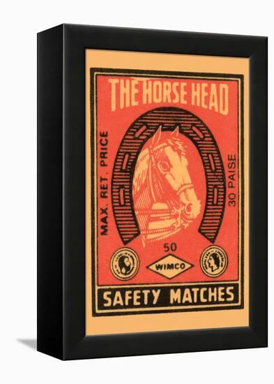 Horse Head Safety Matches-null-Framed Stretched Canvas