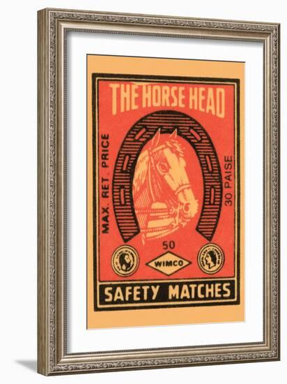 Horse Head Safety Matches-null-Framed Art Print