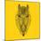 Horse Head Yellow Mesh-Lisa Kroll-Mounted Art Print