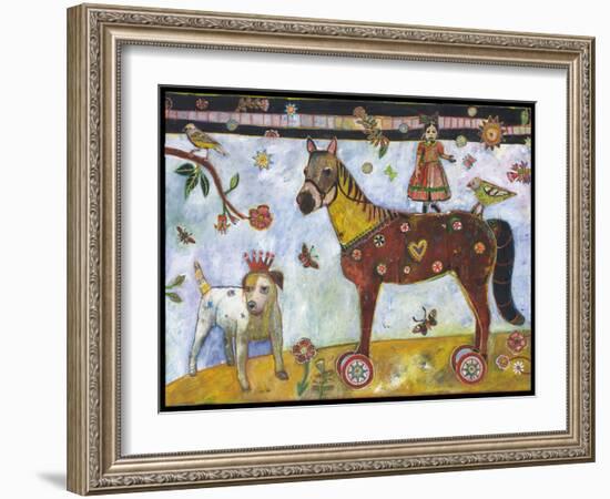 Horse Heart Belly Color-Jill Mayberg-Framed Giclee Print