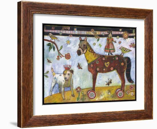 Horse Heart Belly Color-Jill Mayberg-Framed Giclee Print