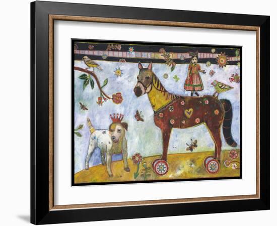 Horse Heart Belly Color-Jill Mayberg-Framed Giclee Print