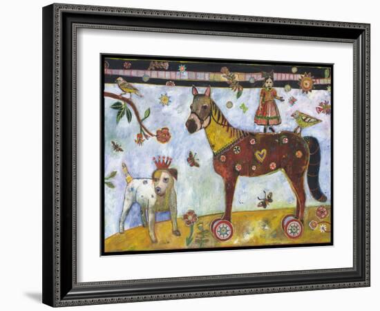 Horse Heart Belly Color-Jill Mayberg-Framed Giclee Print