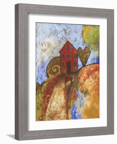 Horse Home and Heart-Cecile Broz-Framed Giclee Print